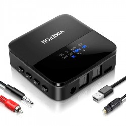 Bluetooth-ресивер-трансмиттер Vikefon BT-B20. Bluetooth 5.0, AptX HD, CSR8675