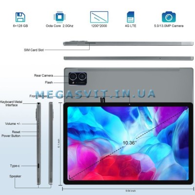 Мощный Планшет Asus 8-256GB Asus Everblade Tablet  S / 10.1 дюйм" / 2-сим карты / NEW 2024