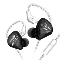 Наушники KZ ZST X с микрофоном black