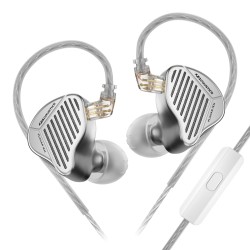 Наушники KZ PR1 HiFi с микрофоном silver